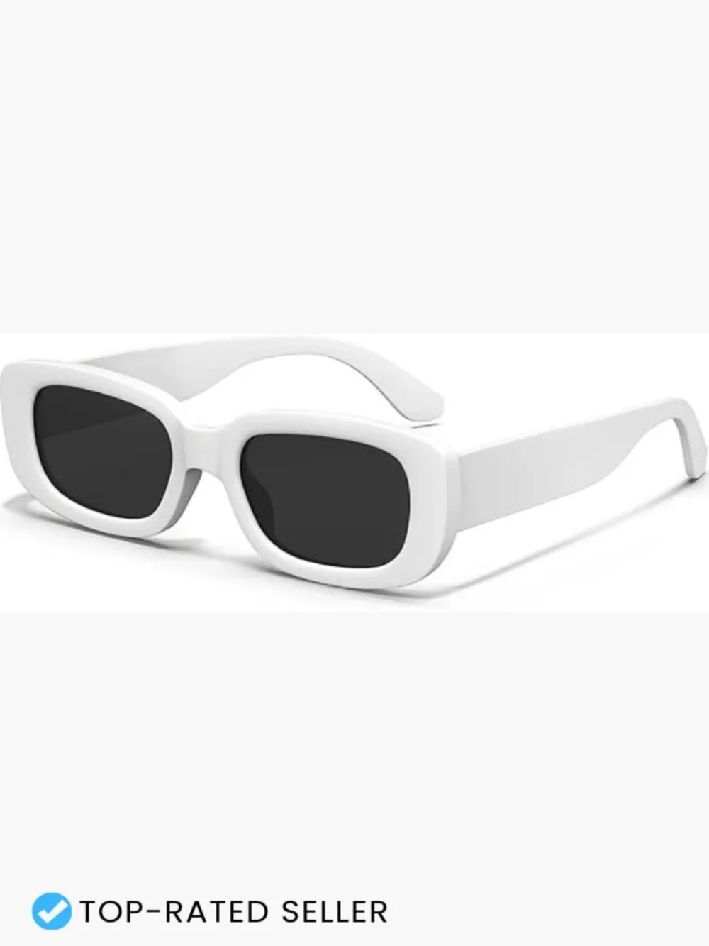 Retro Rectangle Kids Sunglasses 90s Y2K Vintage Narrow Square Frame UV